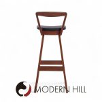 Rosengren Hansen for Brande Møbelfabrik Mid Century Teak Bar Stools - Set of 3 | Mid Century Modern Furniture - Mid Century Furniture Chicago Rosengren Hansen for Brande Møbelfabrik Mid Century Teak Bar Stools - Set of 3
