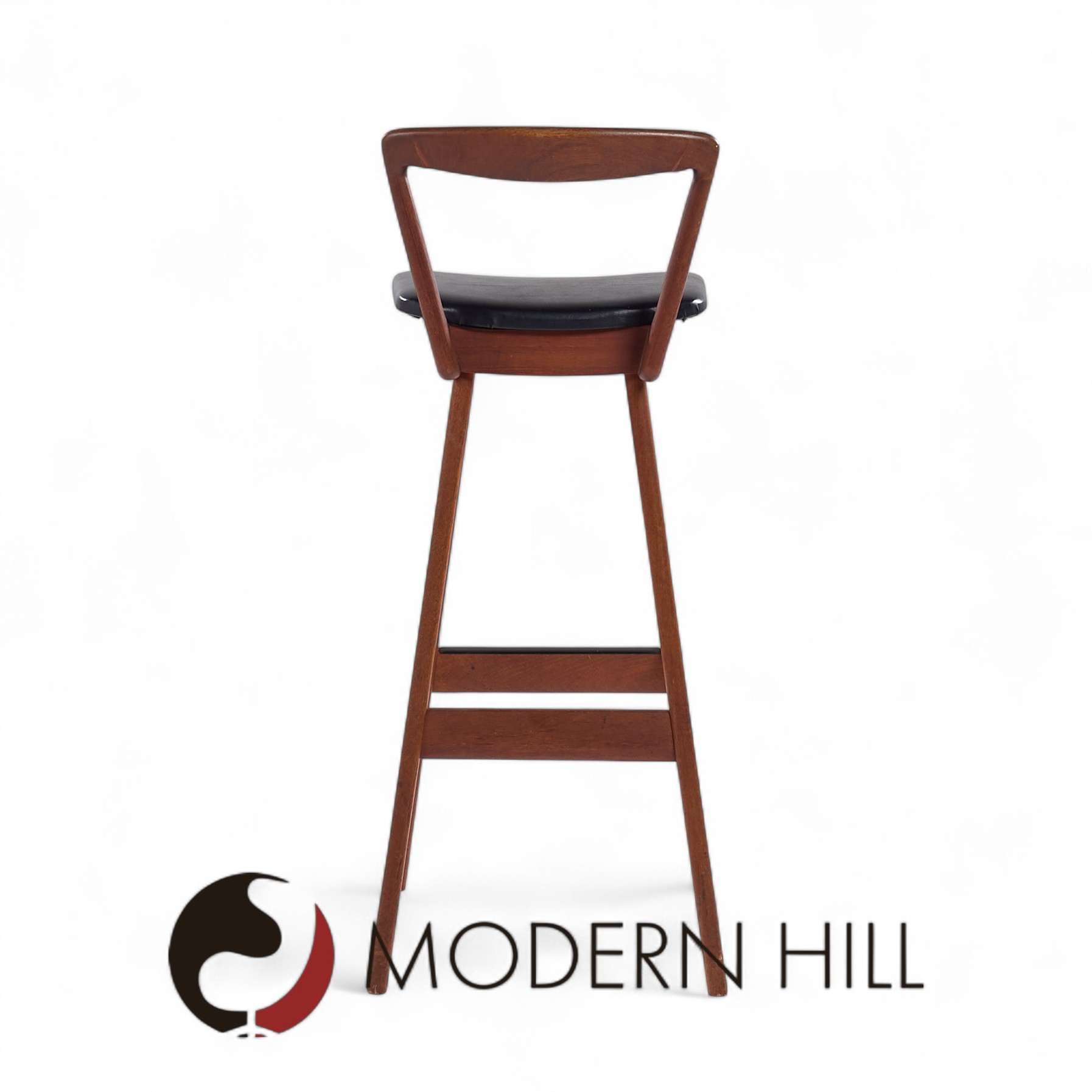 Rosengren Hansen for Brande Møbelfabrik Mid Century Teak Bar Stools - Set of 3
