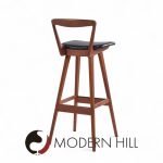 Rosengren Hansen for Brande Møbelfabrik Mid Century Teak Bar Stools - Set of 3 | Mid Century Modern Furniture - Mid Century Furniture Chicago Rosengren Hansen for Brande Møbelfabrik Mid Century Teak Bar Stools - Set of 3