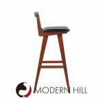 Rosengren Hansen for Brande Møbelfabrik Mid Century Teak Bar Stools - Set of 3 | Mid Century Modern Furniture - Mid Century Furniture Chicago Rosengren Hansen for Brande Møbelfabrik Mid Century Teak Bar Stools - Set of 3
