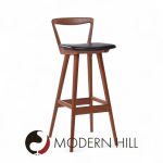 Rosengren Hansen for Brande Møbelfabrik Mid Century Teak Bar Stools - Set of 3 | Mid Century Modern Furniture - Mid Century Furniture Chicago Rosengren Hansen for Brande Møbelfabrik Mid Century Teak Bar Stools - Set of 3