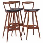 Rosengren Hansen for Brande Møbelfabrik Mid Century Teak Bar Stools - Set of 3 | Mid Century Modern Furniture - Mid Century Furniture Chicago Rosengren Hansen for Brande Møbelfabrik Mid Century Teak Bar Stools - Set of 3