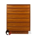 Svend A. Madsen for Falster Mid Century Danish Teak Highboy Dresser