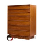 Svend A. Madsen for Falster Mid Century Danish Teak Highboy Dresser