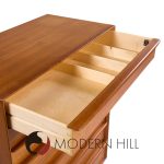 Svend A. Madsen for Falster Mid Century Danish Teak Highboy Dresser