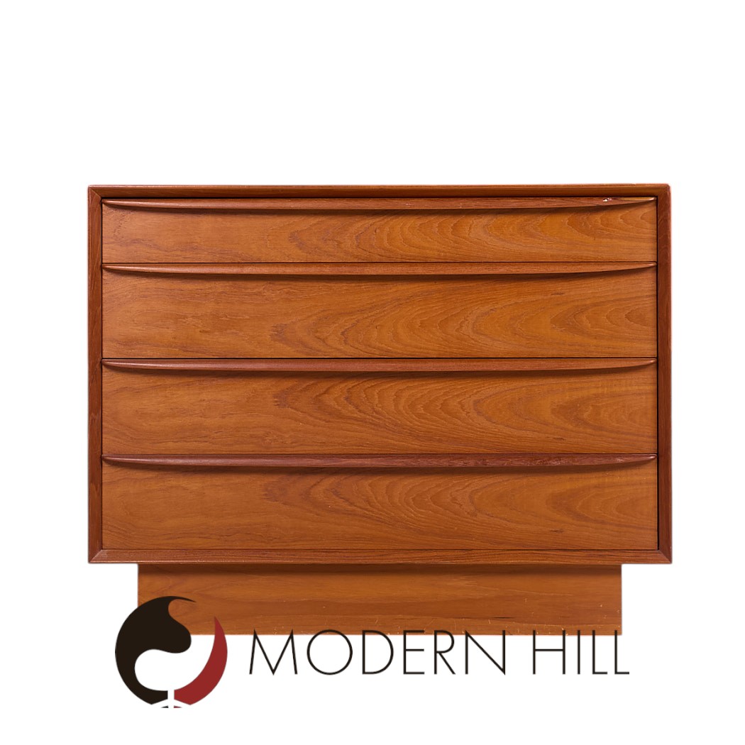 Svend A. Madsen for Falster Møbelfabrik Danish Teak Chest of Drawers Dresser
