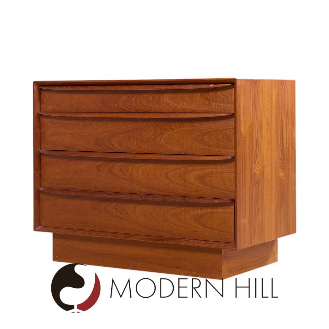 Svend A. Madsen for Falster Møbelfabrik Danish Teak Chest of Drawers Dresser