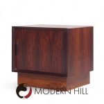 Svend Madsen Mid Century Danish Rosewood Tambour Door Nightstands - Pair
