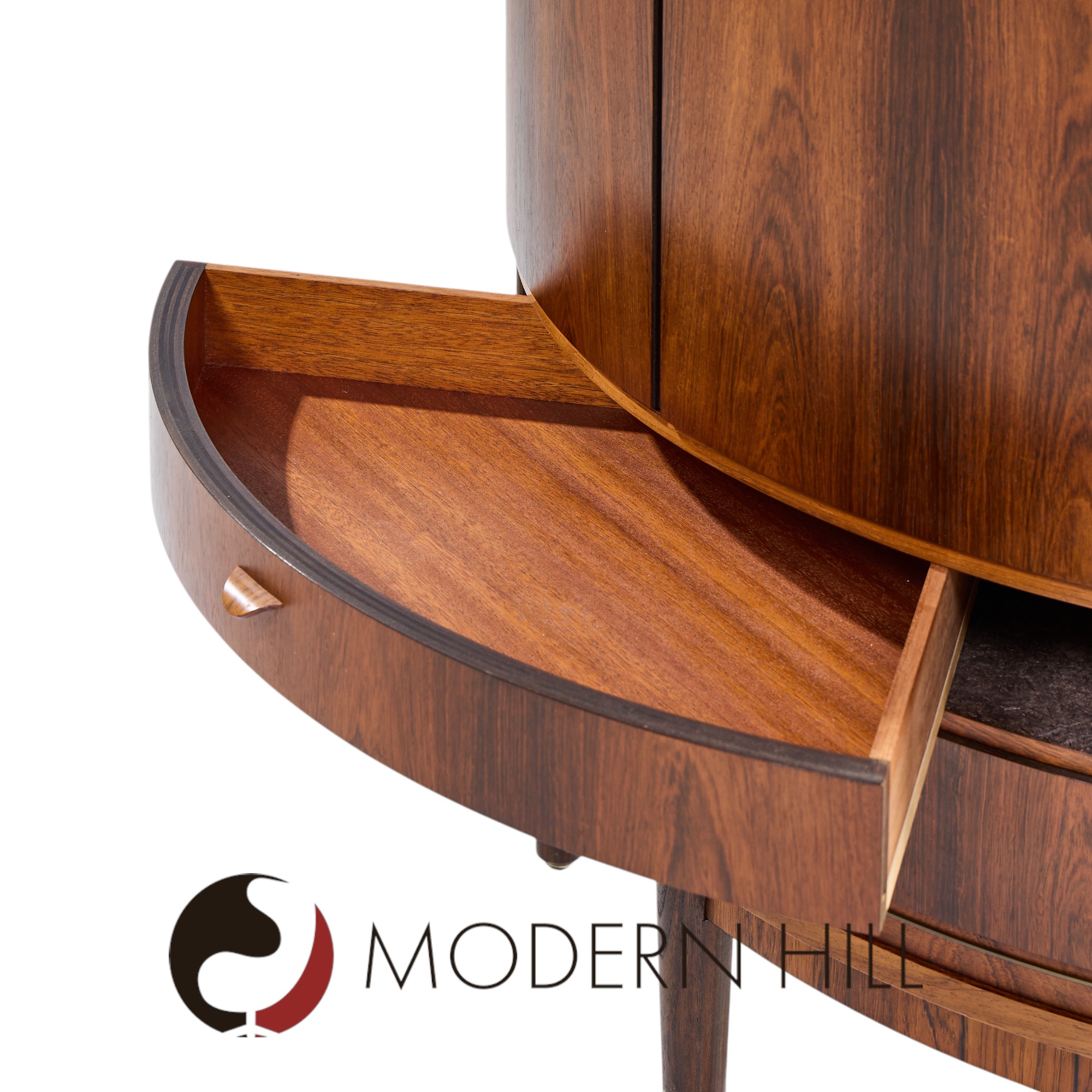 Agner Christoffersen Mid Century Danish Rosewood Corner Cabinet