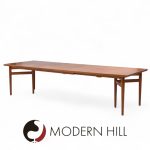 Arne Vodder Model 212 Mid Century Danish Teak Expanding Dining Table with 2 Leaves | Mid Century Modern Furniture - Mid Century Furniture Chicago Arne Vodder Model 212 Mid Century Danish Teak Expanding Dining Table with 2 Leaves