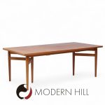 Arne Vodder Model 212 Mid Century Danish Teak Expanding Dining Table with 2 Leaves | Mid Century Modern Furniture - Mid Century Furniture Chicago Arne Vodder Model 212 Mid Century Danish Teak Expanding Dining Table with 2 Leaves