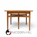 Arne Vodder Model 212 Mid Century Danish Teak Expanding Dining Table with 2 Leaves | Mid Century Modern Furniture - Mid Century Furniture Chicago Arne Vodder Model 212 Mid Century Danish Teak Expanding Dining Table with 2 Leaves