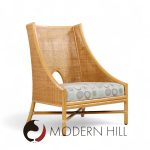 Barbara Barry for Mcguire Caned Lounge Chairs - Pair and Ottoman