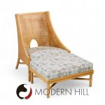 Barbara Barry for Mcguire Caned Lounge Chairs - Pair and Ottoman