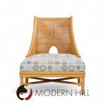 Barbara Barry for Mcguire Caned Lounge Chairs - Pair and Ottoman