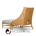 Barbara Barry for Mcguire Caned Lounge Chairs - Pair and Ottoman