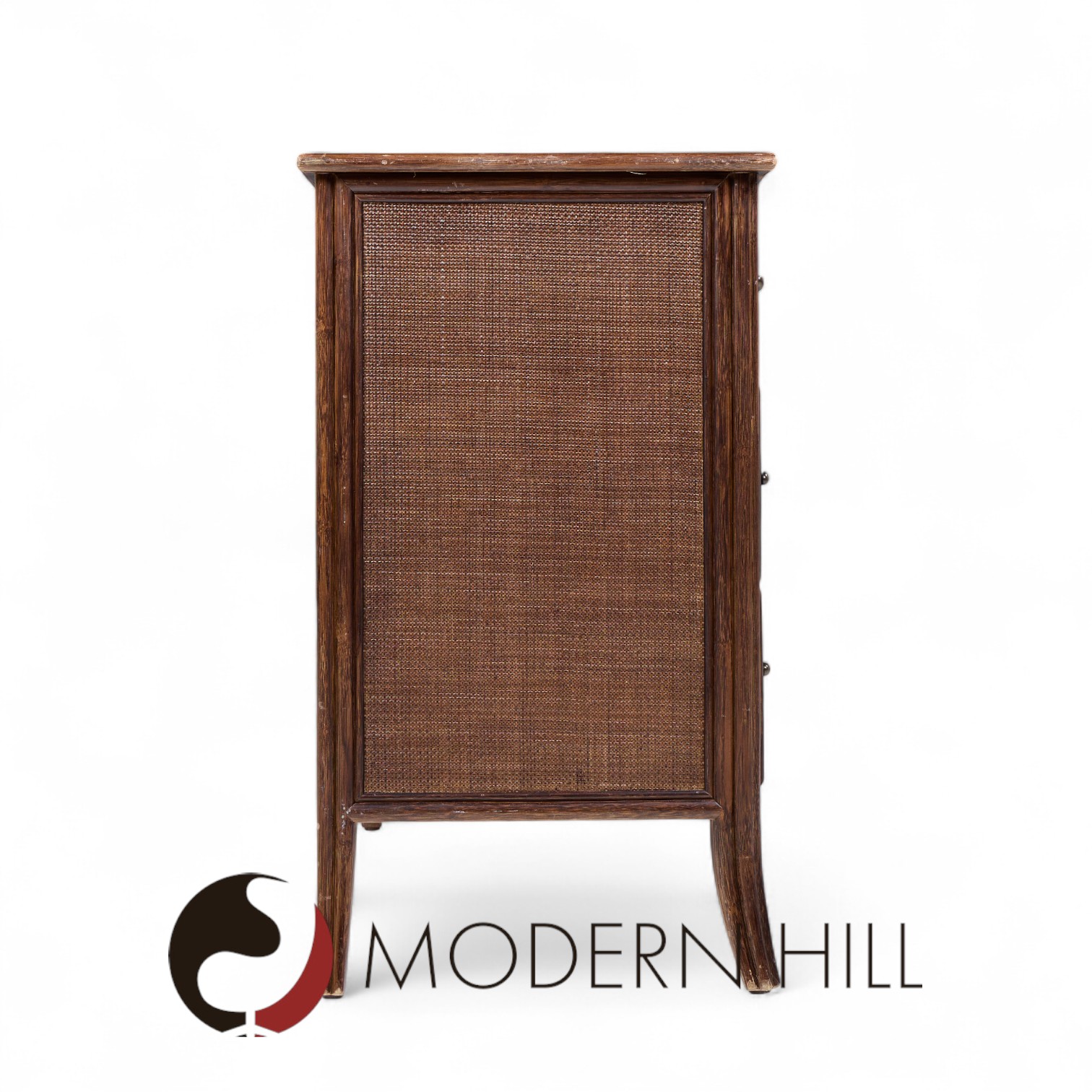 Barbara Barry for Mcguire Rattan Lowboy Dresser