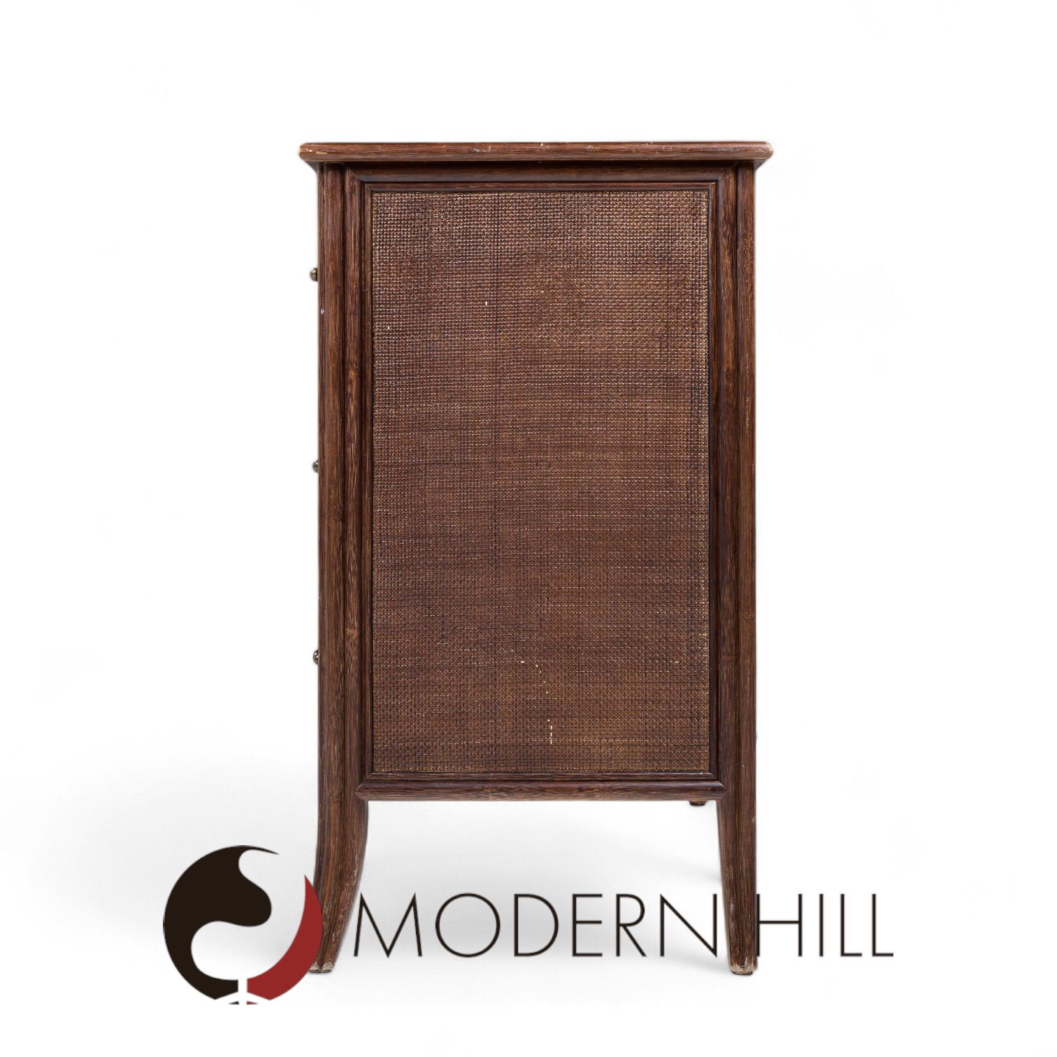 Barbara Barry for Mcguire Rattan Lowboy Dresser