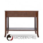 Barbara Barry for Mcguire Rattan Nightstands - Pair