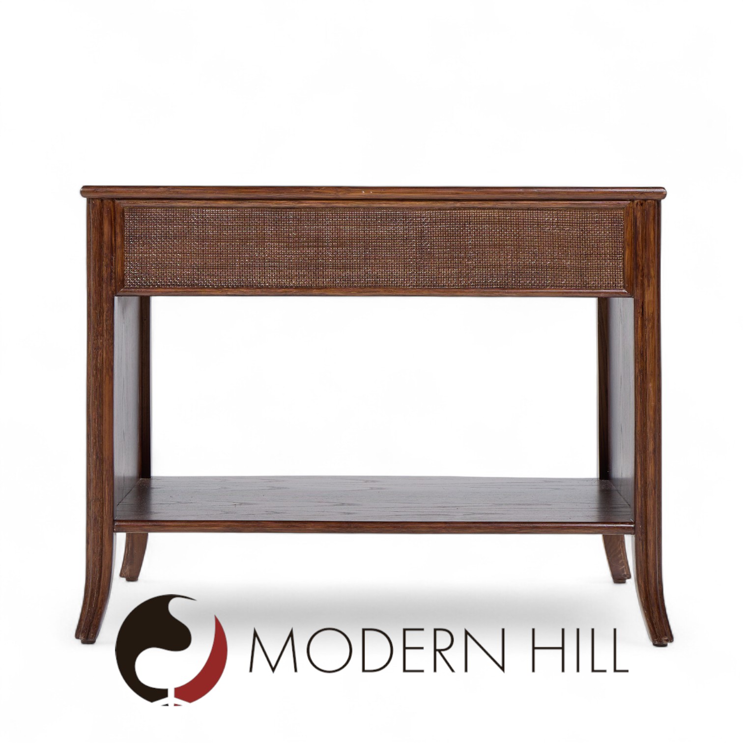 Barbara Barry for Mcguire Rattan Nightstands - Pair