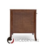 Barbara Barry for Mcguire Rattan Nightstands - Pair