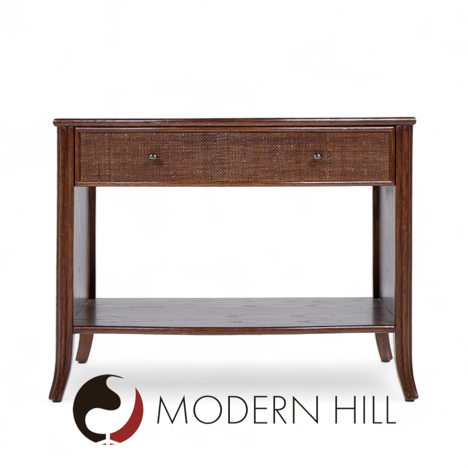 Barbara Barry for Mcguire Rattan Nightstands - Pair