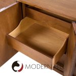 Broyhill Brasilia Mid Century Walnut 9-drawer Lowboy Dresser