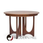 Broyhill Brasilia Mid Century Walnut Expanding Dining Table with 2 Leaves | Mid Century Modern Furniture - Mid Century Furniture Chicago Broyhill Brasilia Mid Century Walnut Expanding Dining Table with 2 Leaves