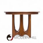 Broyhill Brasilia Mid Century Walnut Expanding Dining Table with 2 Leaves | Mid Century Modern Furniture - Mid Century Furniture Chicago Broyhill Brasilia Mid Century Walnut Expanding Dining Table with 2 Leaves