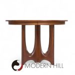 Broyhill Brasilia Mid Century Walnut Expanding Dining Table with 2 Leaves | Mid Century Modern Furniture - Mid Century Furniture Chicago Broyhill Brasilia Mid Century Walnut Expanding Dining Table with 2 Leaves