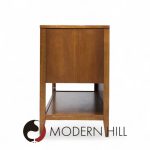 Broyhill Brasilia Mid Century Walnut Fluted Credenza | Mid Century Modern Furniture - Mid Century Furniture Chicago Broyhill Brasilia Mid Century Walnut Fluted Credenza