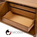 Broyhill Brasilia Mid Century Walnut Fluted Credenza | Mid Century Modern Furniture - Mid Century Furniture Chicago Broyhill Brasilia Mid Century Walnut Fluted Credenza