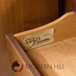 Broyhill Brasilia Mid Century Walnut Fluted Credenza | Mid Century Modern Furniture - Mid Century Furniture Chicago Broyhill Brasilia Mid Century Walnut Fluted Credenza