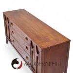 Broyhill Brasilia Mid Century Walnut and Brass 66-inch Credenza | Mid Century Modern Furniture - Mid Century Furniture Chicago Broyhill Brasilia Mid Century Walnut and Brass 66-inch Credenza