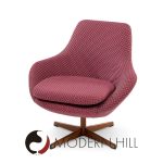 Dahléns Dalum Mid Century Swedish Teak Swivel Chairs - Pair | Mid Century Modern Furniture - Mid Century Furniture Chicago Dahléns Dalum Mid Century Swedish Teak Swivel Chairs - Pair