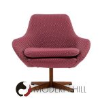 Dahléns Dalum Mid Century Swedish Teak Swivel Chairs - Pair | Mid Century Modern Furniture - Mid Century Furniture Chicago Dahléns Dalum Mid Century Swedish Teak Swivel Chairs - Pair