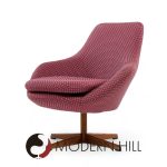 Dahléns Dalum Mid Century Swedish Teak Swivel Chairs - Pair | Mid Century Modern Furniture - Mid Century Furniture Chicago Dahléns Dalum Mid Century Swedish Teak Swivel Chairs - Pair