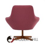 Dahléns Dalum Mid Century Swedish Teak Swivel Chairs - Pair | Mid Century Modern Furniture - Mid Century Furniture Chicago Dahléns Dalum Mid Century Swedish Teak Swivel Chairs - Pair