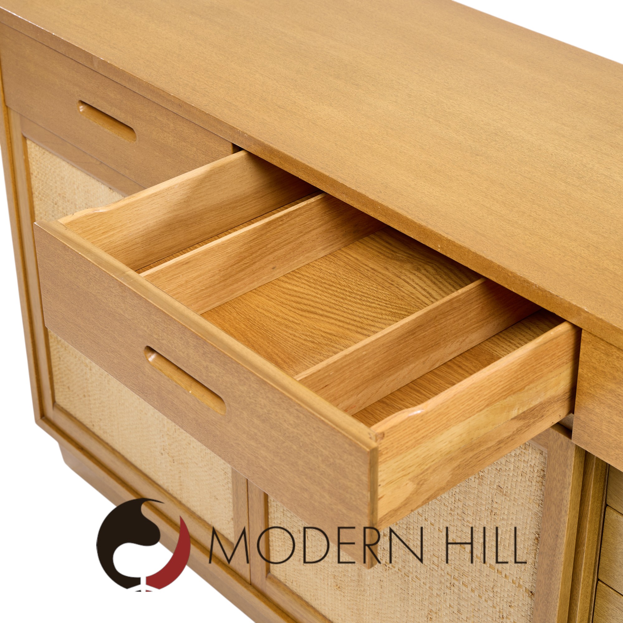 Edward Wormley for Dunbar Mid Century Bleached Mahogany Credenza