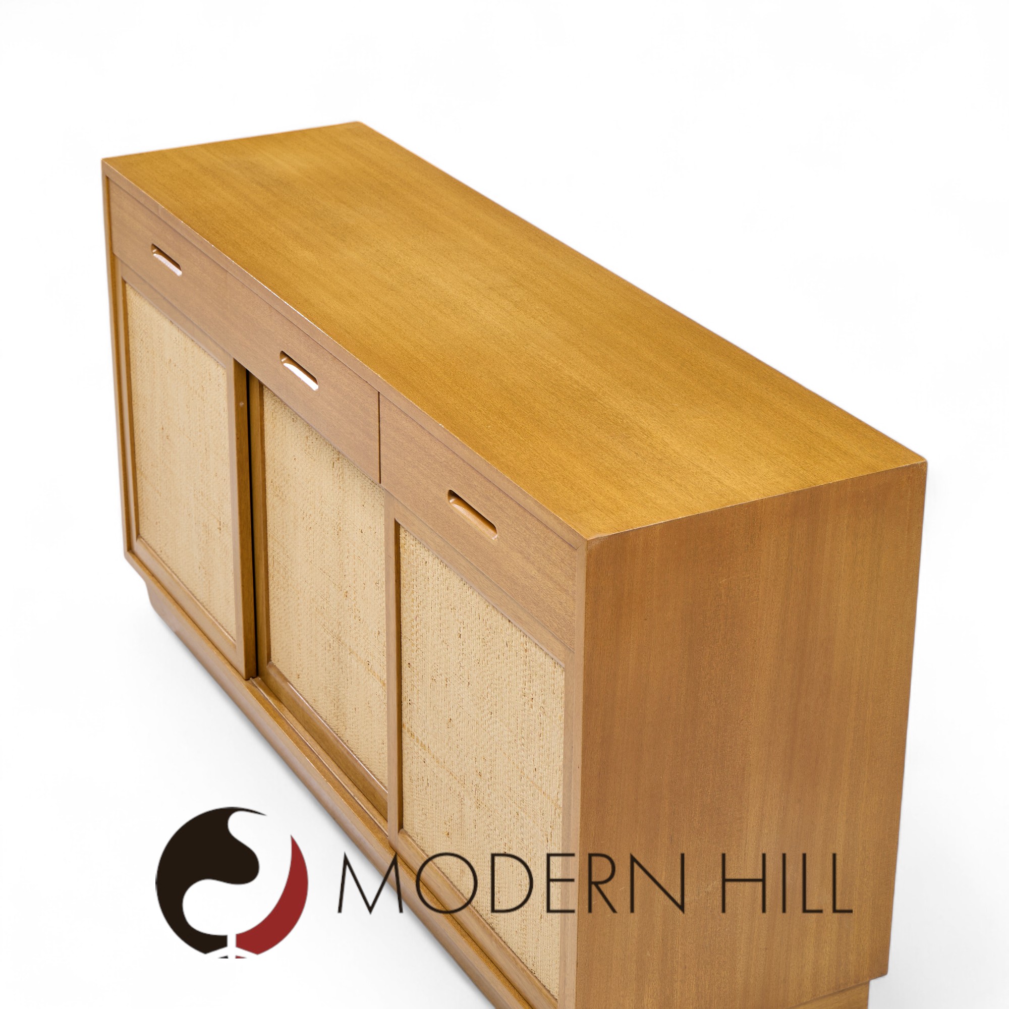 Edward Wormley for Dunbar Mid Century Bleached Mahogany Credenza