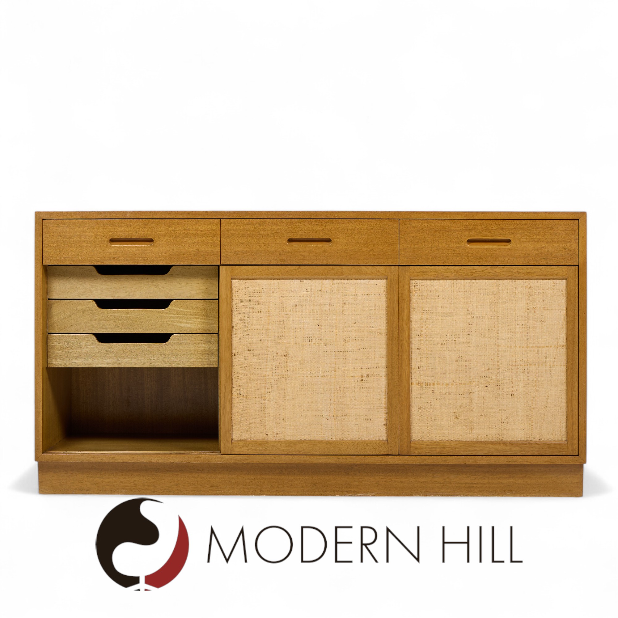 Edward Wormley for Dunbar Mid Century Bleached Mahogany Credenza