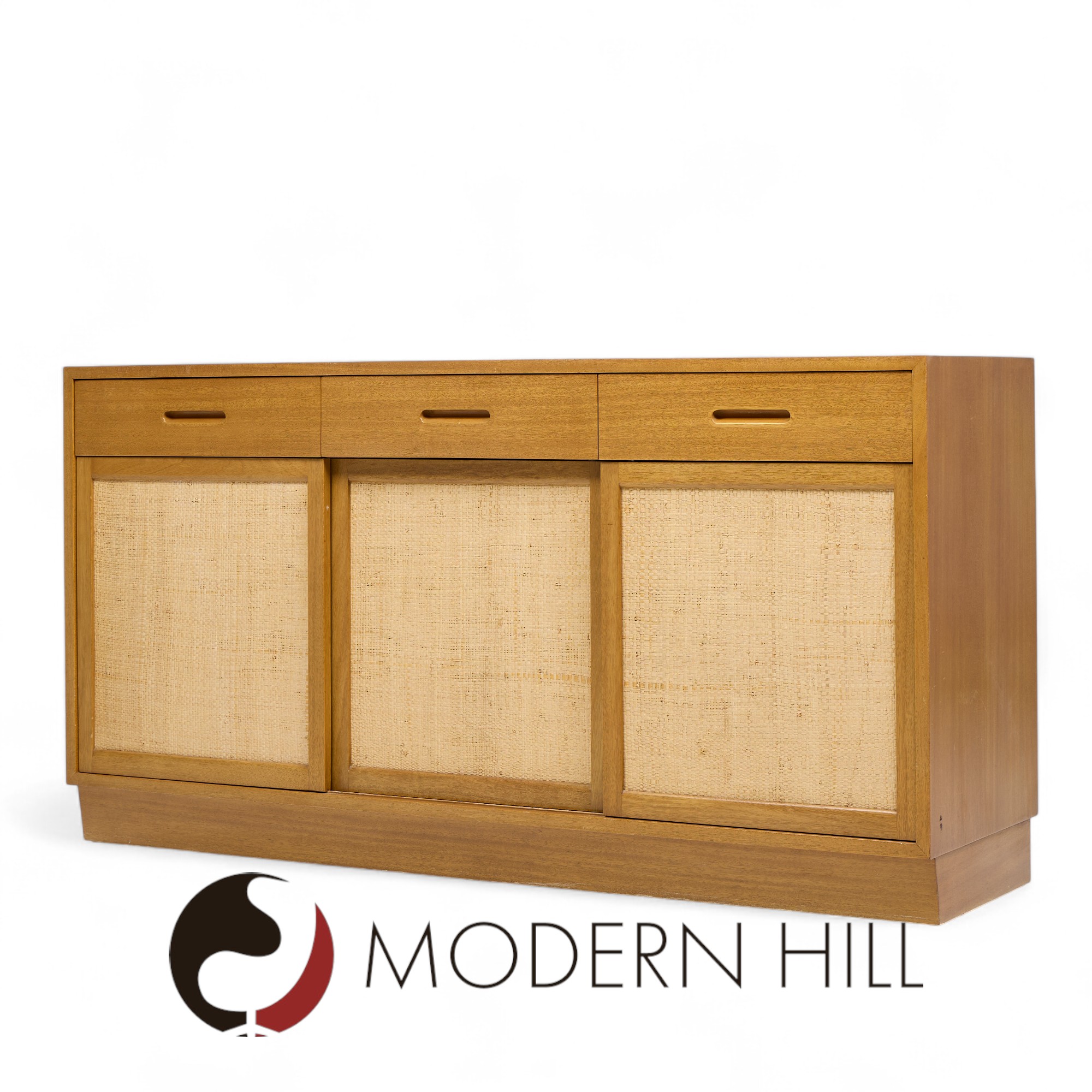 Edward Wormley for Dunbar Mid Century Bleached Mahogany Credenza