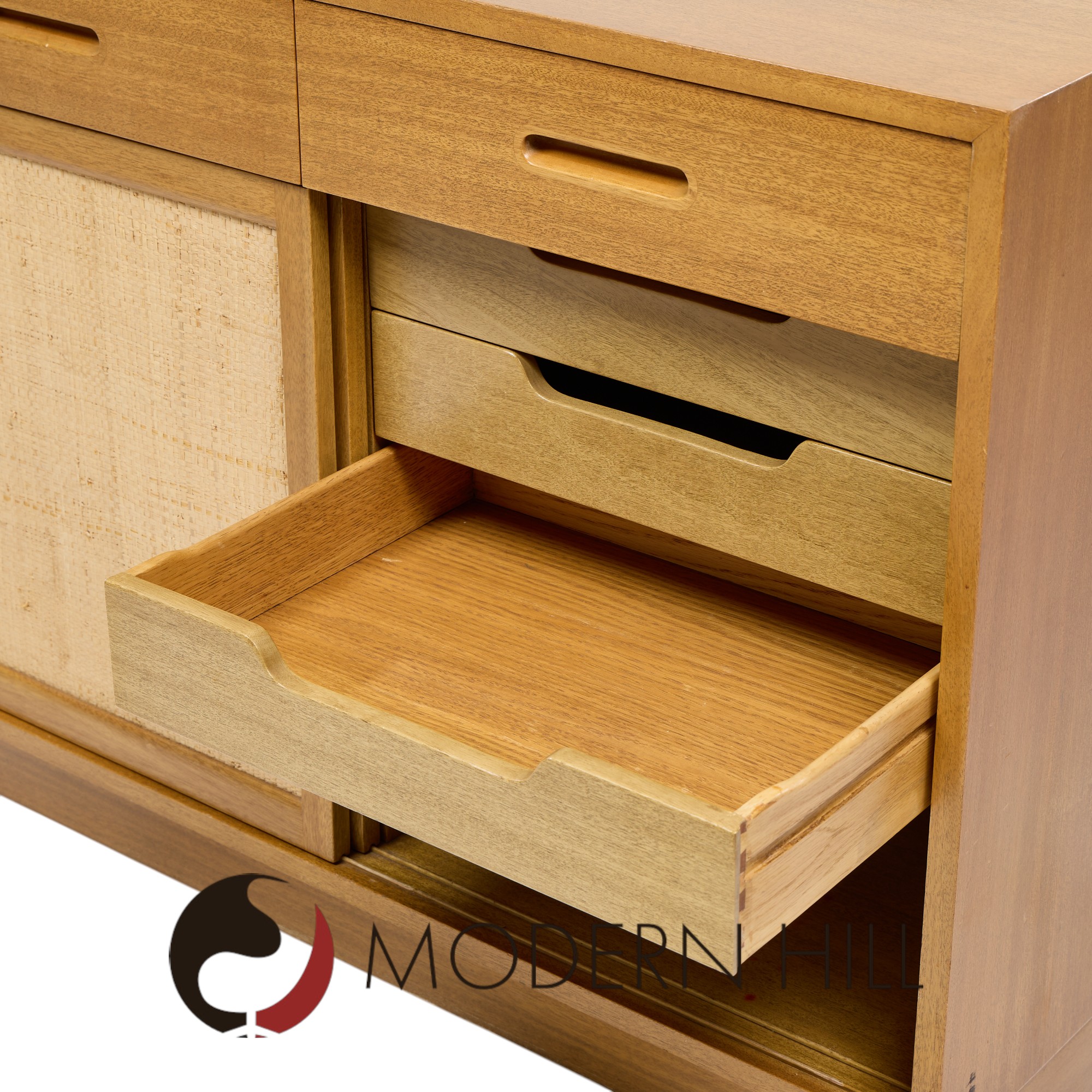 Edward Wormley for Dunbar Mid Century Bleached Mahogany Credenza