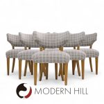 Edward Wormley for Dunbar Mid Century Klismos Dining Chairs - Set of 6