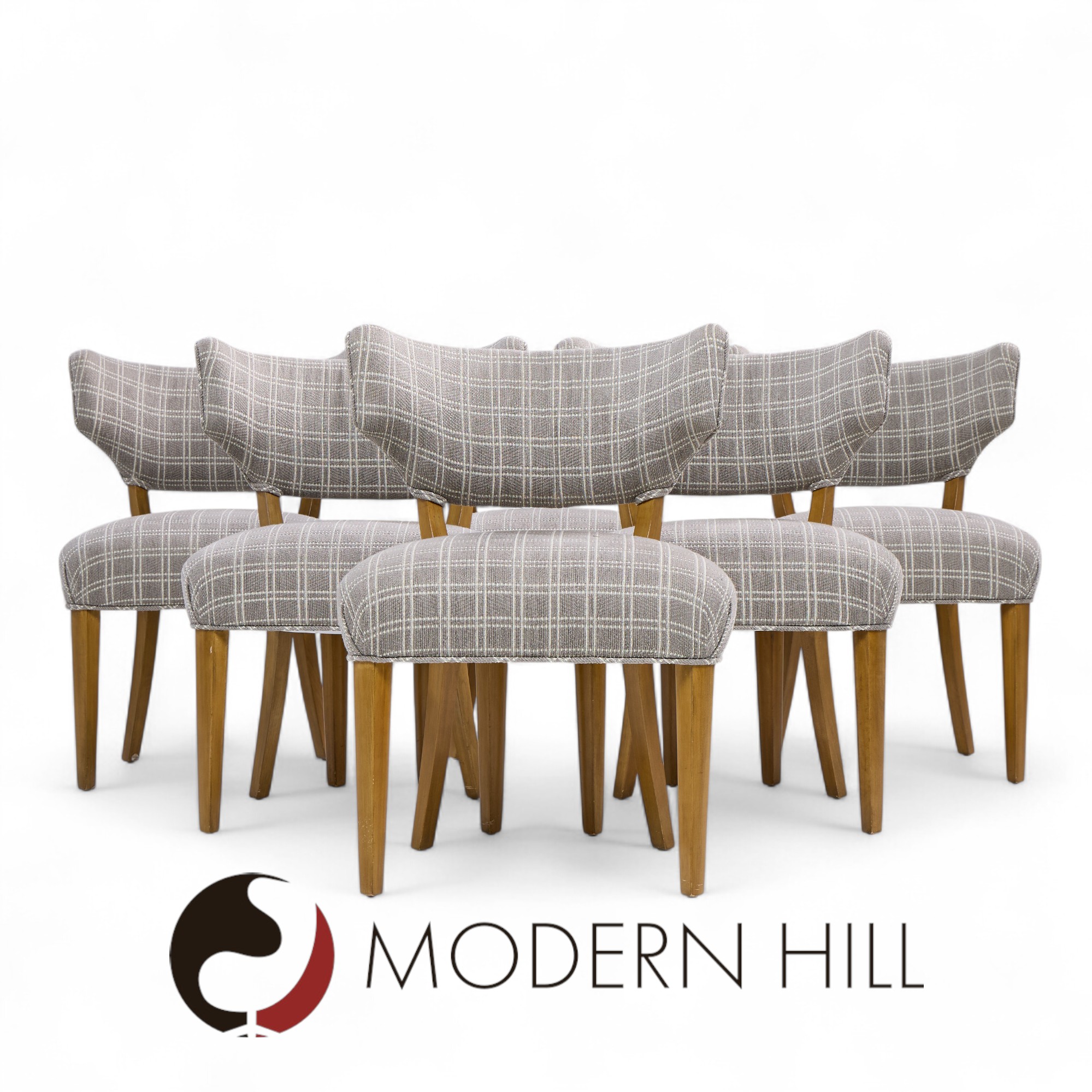 Edward Wormley for Dunbar Mid Century Klismos Dining Chairs - Set of 6