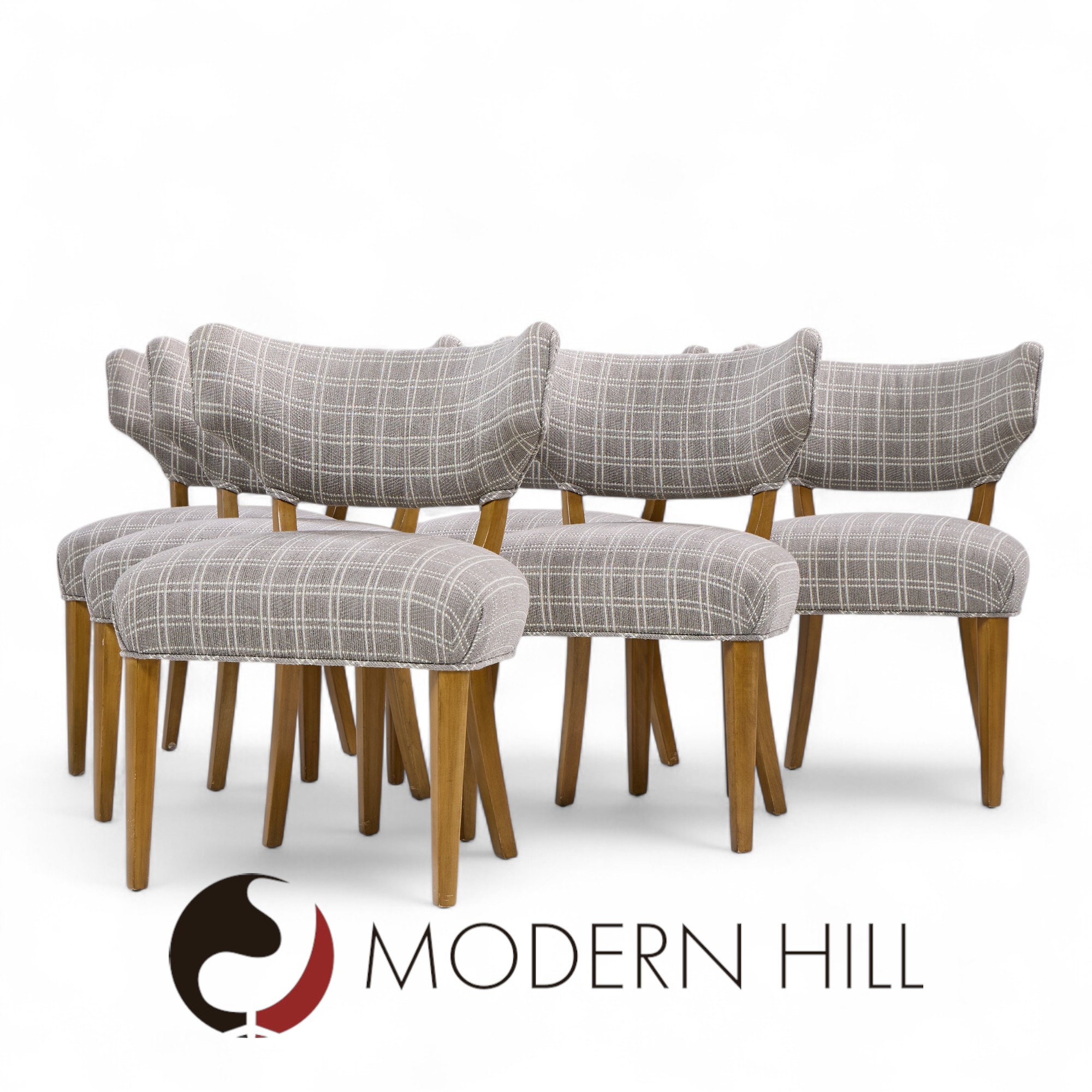 Edward Wormley for Dunbar Mid Century Klismos Dining Chairs - Set of 6