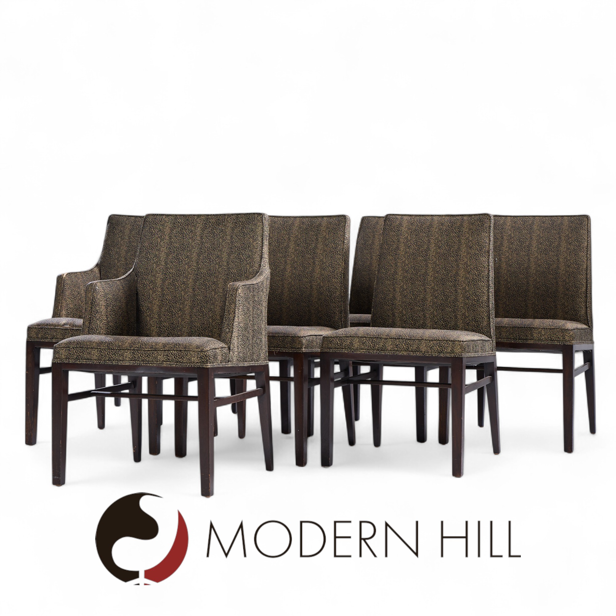 Edward Wormley for Dunbar Mid Century Mahogany Dining Chairs - Set of 8