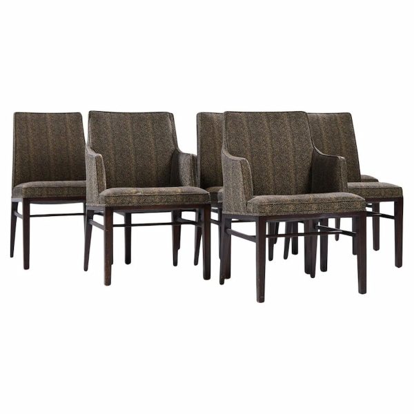 Edward Wormley for Dunbar Mid Century Mahogany Dining Chairs - Set of 8