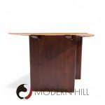 Edward Wormley for Dunbar Model 5460 Mid Century Tawi Wood Expanding Dining Table with 3 Leaves