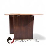 Edward Wormley for Dunbar Model 5460 Mid Century Tawi Wood Expanding Dining Table with 3 Leaves